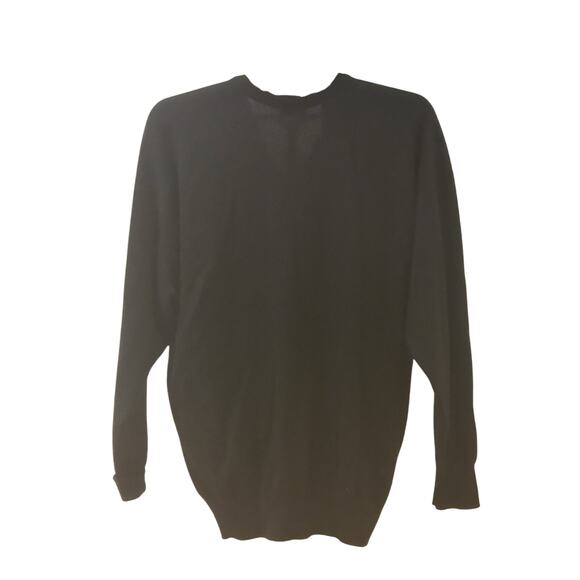 Neiman Marcus Black Pure Cashmere Sweater - Picture 2 of 3